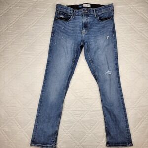 Old Navy‎ 360 stretch distressed blue jeans men's 36X32 slim